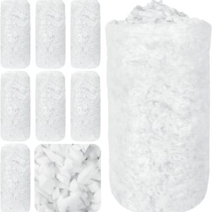 Frienda Relleno de puf de 40 libras a granel, relleno de espuma viscoelástica, relleno de espuma suave triturada para relleno de puf, almohada de Frienda Relleno de puf de 40 libras a granel, relleno de espuma viscoelástica, relleno de espuma suave triturada para relleno de puf, almohada de