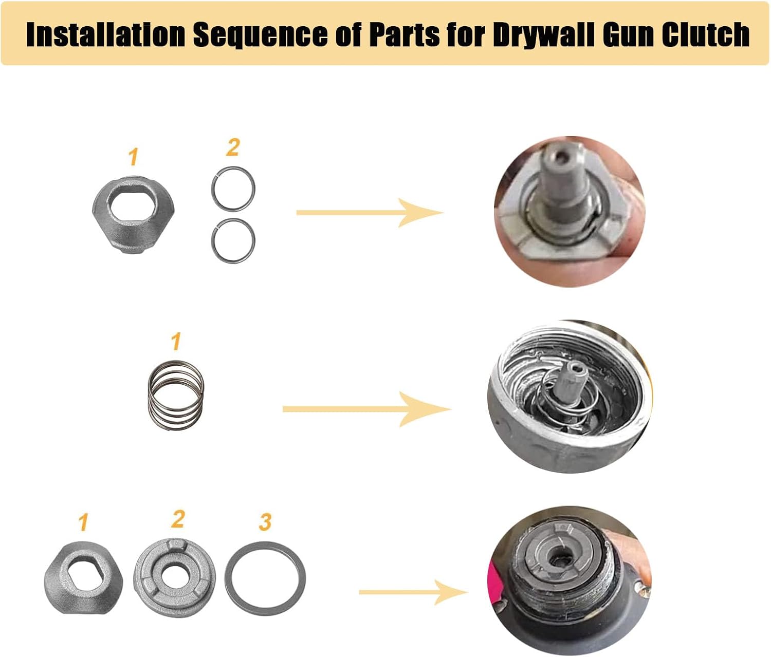 429634-00 Repuesto de pieza de embrague para embrague de pistola de yeso DeWalt 212100 212500 2127-SBD00 DW274W DW274 DW274-220 DW275QD DW276 DW251