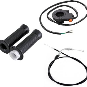 Cable del acelerador 78 ” Agarraderas Grip Kill Switch para 49cc-80cc Bicicleta Push Bike Cable del acelerador 78 ” Agarraderas Grip Kill Switch para 49cc-80cc Bicicleta Push Bike