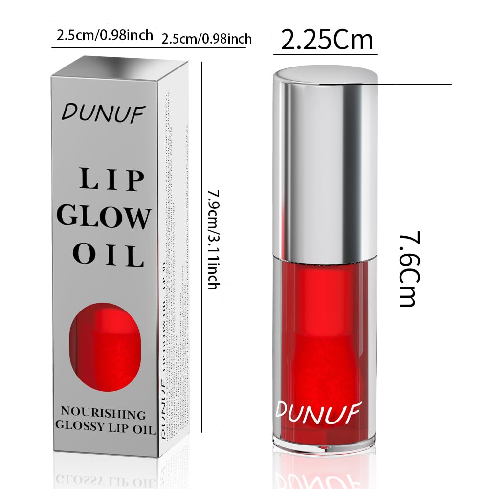 Bálsamo labial hidratante de color aceite para labios Cuidado de labios Brillo labial transparente Brillo labial brillante brillo labial