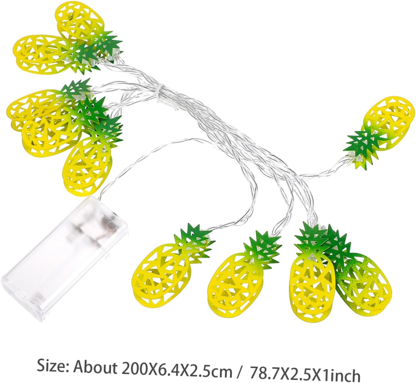 Beatifufu Cadena exterior de la fruta de la luz de los hilos de la luz de las frutas LED de la lámpara de hadas de la lámpara LED de dibujos