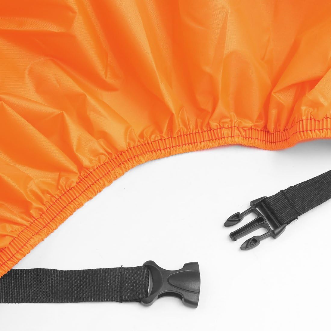 uxcell XL 190T – Protector contra el polvo y la lluvia, color negro y naranja, cubierta de motocicleta de 96 pulgadas