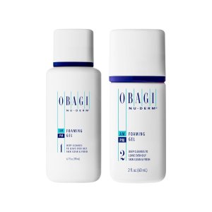Obagi Nu-Derm – Juego de limpiador en gel espumoso Limpia los poros y elimina el maquillaje, la suciedad y el exceso de aceite Clásico 6.7 oz y 2 Obagi Nu-Derm – Juego de limpiador en gel espumoso Limpia los poros y elimina el maquillaje, la suciedad y el exceso de aceite Clásico 6.7 oz y 2
