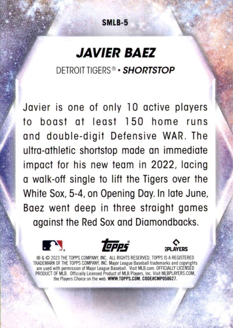2023 Topps Stars of the MLB #SMLB-5 Javier Baez Detroit Tigers Baseball Trading Card