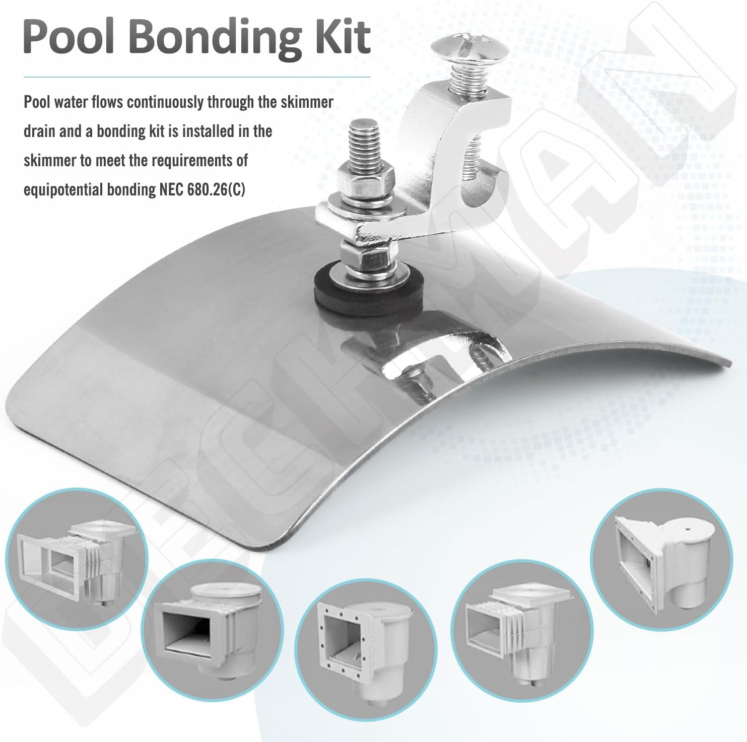 Kits de unión de piscinas sobre el suelo, compatibles con la mayoría de los desnatadores, los kits de unión de piscina sobre el suelo garantizan el