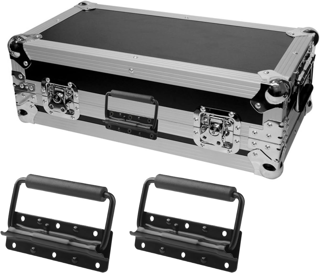 GENHAKON 12 manijas de pecho, mango de caja con resorte, manija de armario, manija de gabinete para productos de instrumentos musicales como