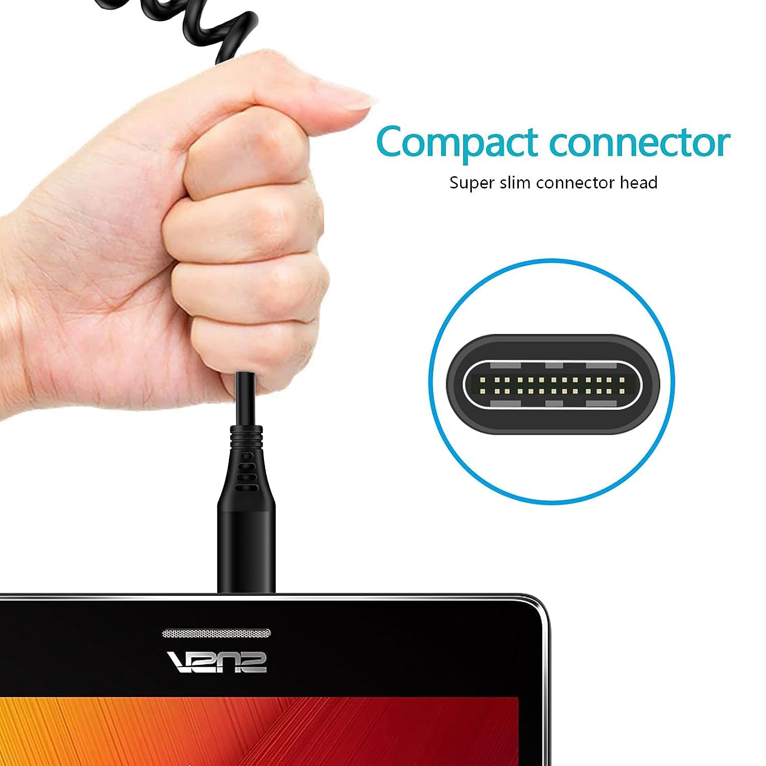 Cable retráctil de carga rápida automática tipo C de 3 pies para iPhone 15 Pro 15 Ultra15 Plus, Samsung Galaxy A54 5G A14 A13 S23 Z Fold5 A03S,