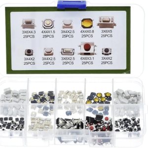 250 unids 10 tipos de interruptor de botón táctil coche control remoto teclas botón táctil micro interruptor 250 unids 10 tipos de interruptor de botón táctil coche control remoto teclas botón táctil micro interruptor