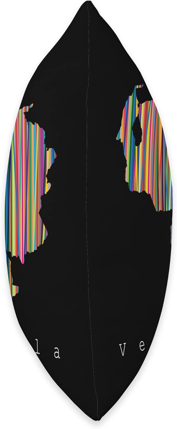 Franelas CSS Venezuela Multicolor  Regalo para venezolanos  Almohada cojin, 18 x 18 pulgadas