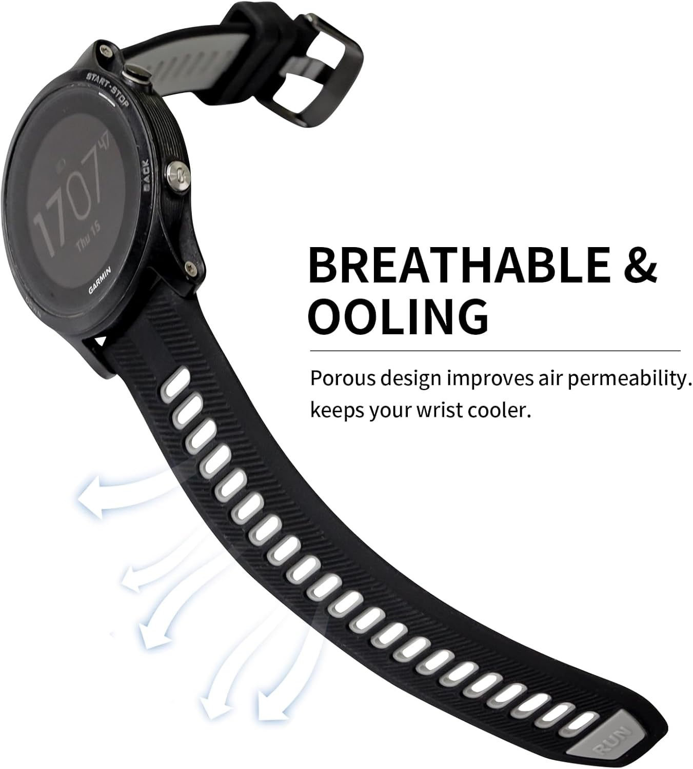 Correa de repuesto para Garmin Forerunner 945, correa de silicona suave para Garmin Forerunner 935 GPS Running Smartwatch