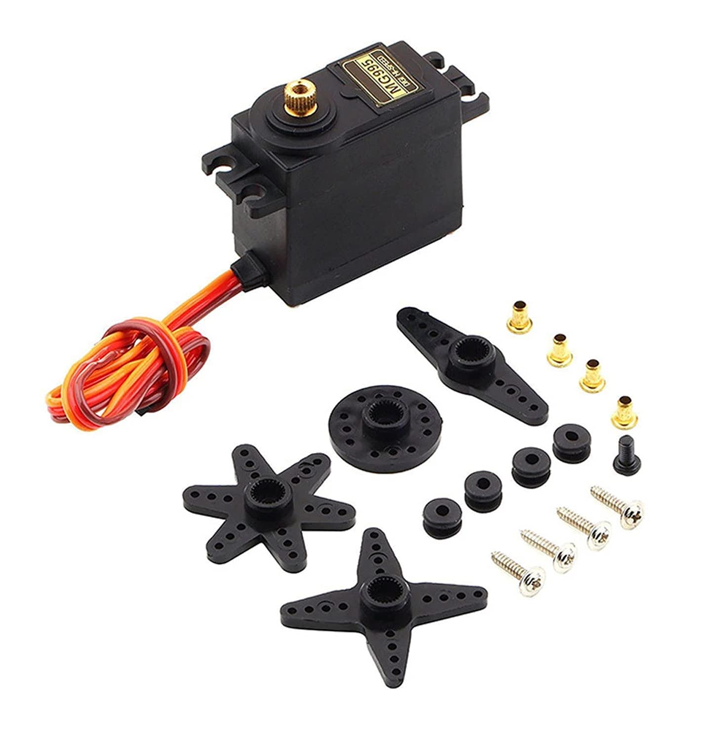 MMOBIEL Micro servomotor Kit MG995 1.94 oz 90 para RC DronecocheAviónHelicópteroVehículosRobotsCompatible con Proyectos Arduino y Raspberry Pi