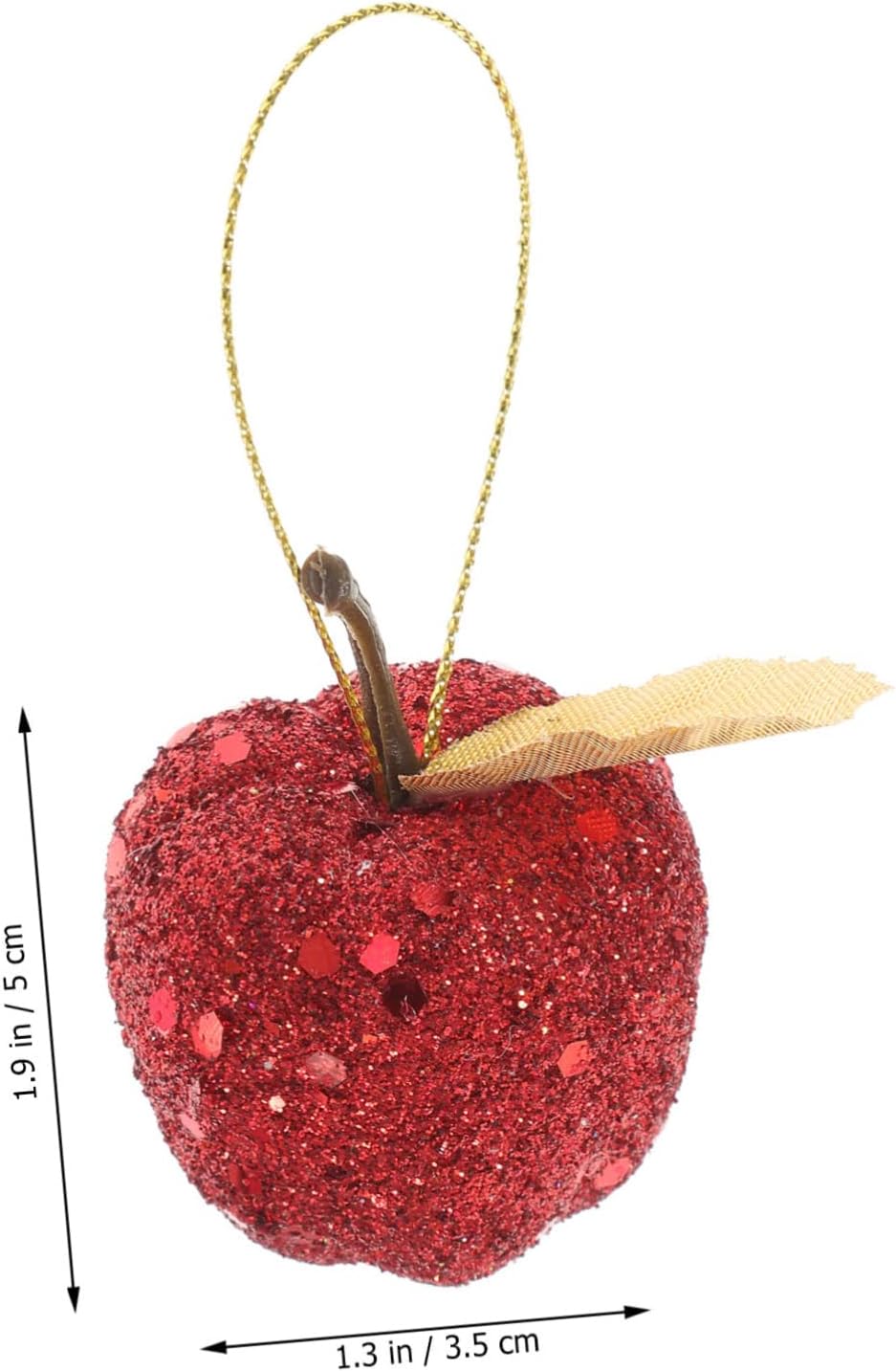 IMIKEYA 100 piezas de bolas de espuma de lentejuelas con purpurina para decoración de Navidad, manzana, árbol de Navidad, árbol de Navidad, bosque,