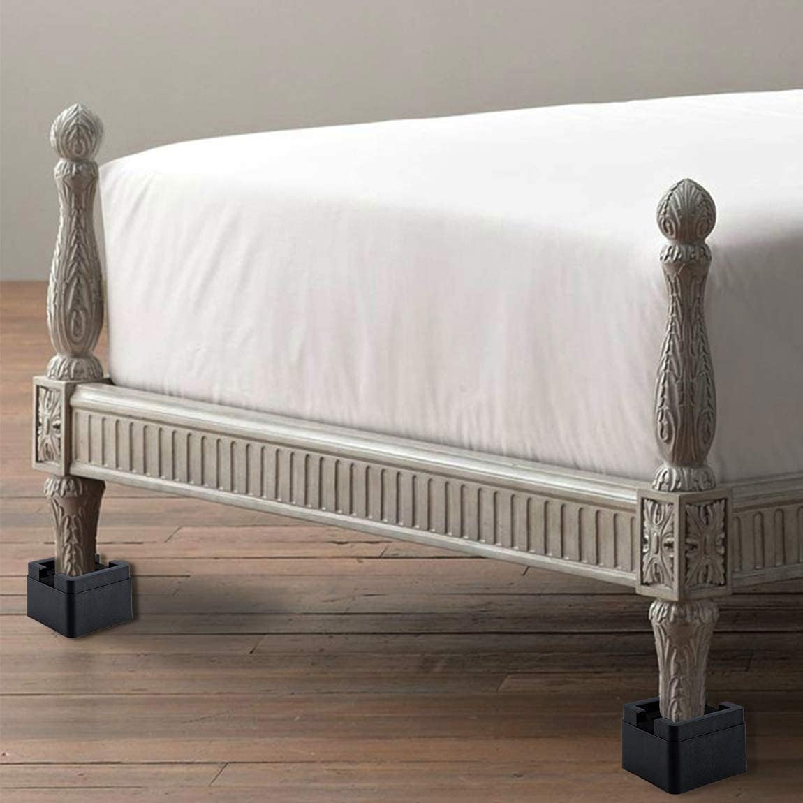 BTSD-home Elevadores de cama resistentes de 3 pulgadas, elevadores de cama ajustables para todas las ruedas de muebles, sofá, mesa y sofá, paquete