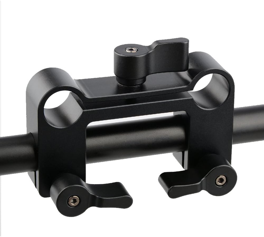 CAMVATE Empuñaduras de mango Montaje de abrazadera de manillar delantero para 0.591 in Rod Support System Shoulder Rig(negro) – 1049