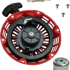YAMAKATO GX160 Pull Start Asamblea GX200 Arrancador de retroceso GX120 Cuerda de tracción con copa de polea para Honda Rolair Blackmax y Clones YAMAKATO GX160 Pull Start Asamblea GX200 Arrancador de retroceso GX120 Cuerda de tracción con copa de polea para Honda Rolair Blackmax y Clones