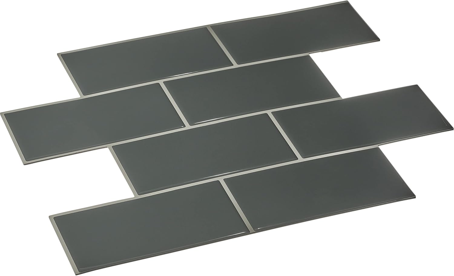 Avant Decor 8 azulejos  Azulejos de metro medianos de gel 3D  Azulejos para salpicaduras de cocina y baño  PVC grueso  10.6 x 12.6 pulgadas