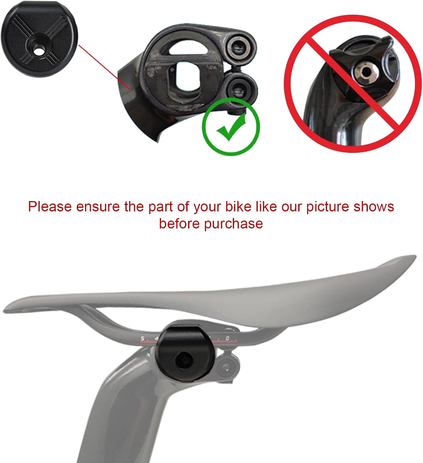 Xotic Tech – Abrazadera de oreja para tija de sillín de bicicleta, 7 x 10 pulgadas, perno para carril ovalado de carbono compatible con TREK Madone