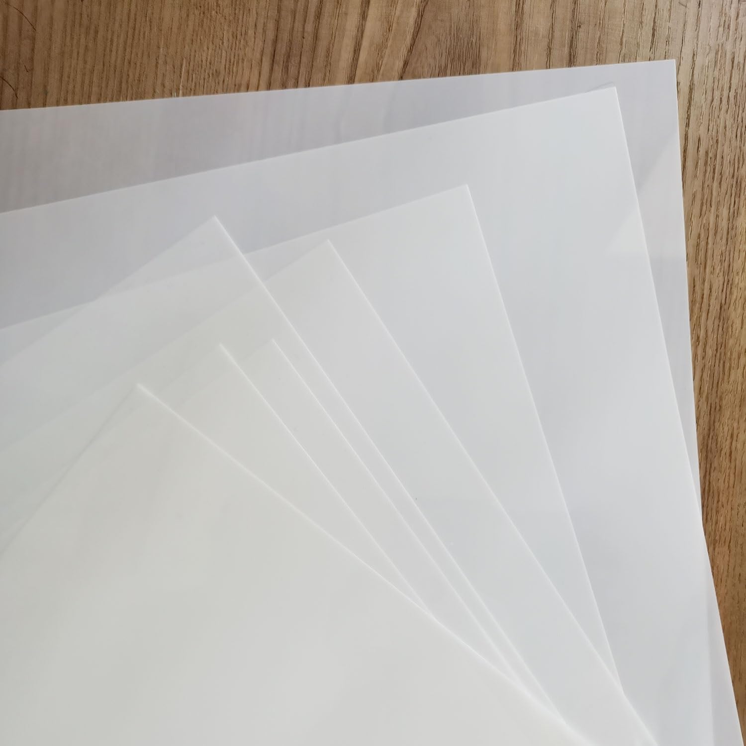 Hojas de Mylar en blanco de 7.5 mil para plantillas, 8 piezas de 12 x 24 pulgadas, hojas de plantillas en blanco de PET translúcido lechoso,