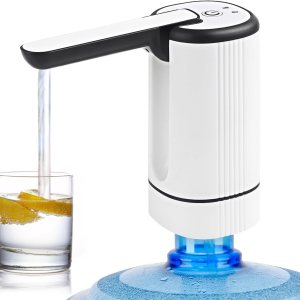 Dispensador de agua potable – Dispensador de enfriador de agua – Bomba de botella de agua portátil para acampar o familia y oficina Dispensador de agua potable – Dispensador de enfriador de agua – Bomba de botella de agua portátil para acampar o familia y oficina