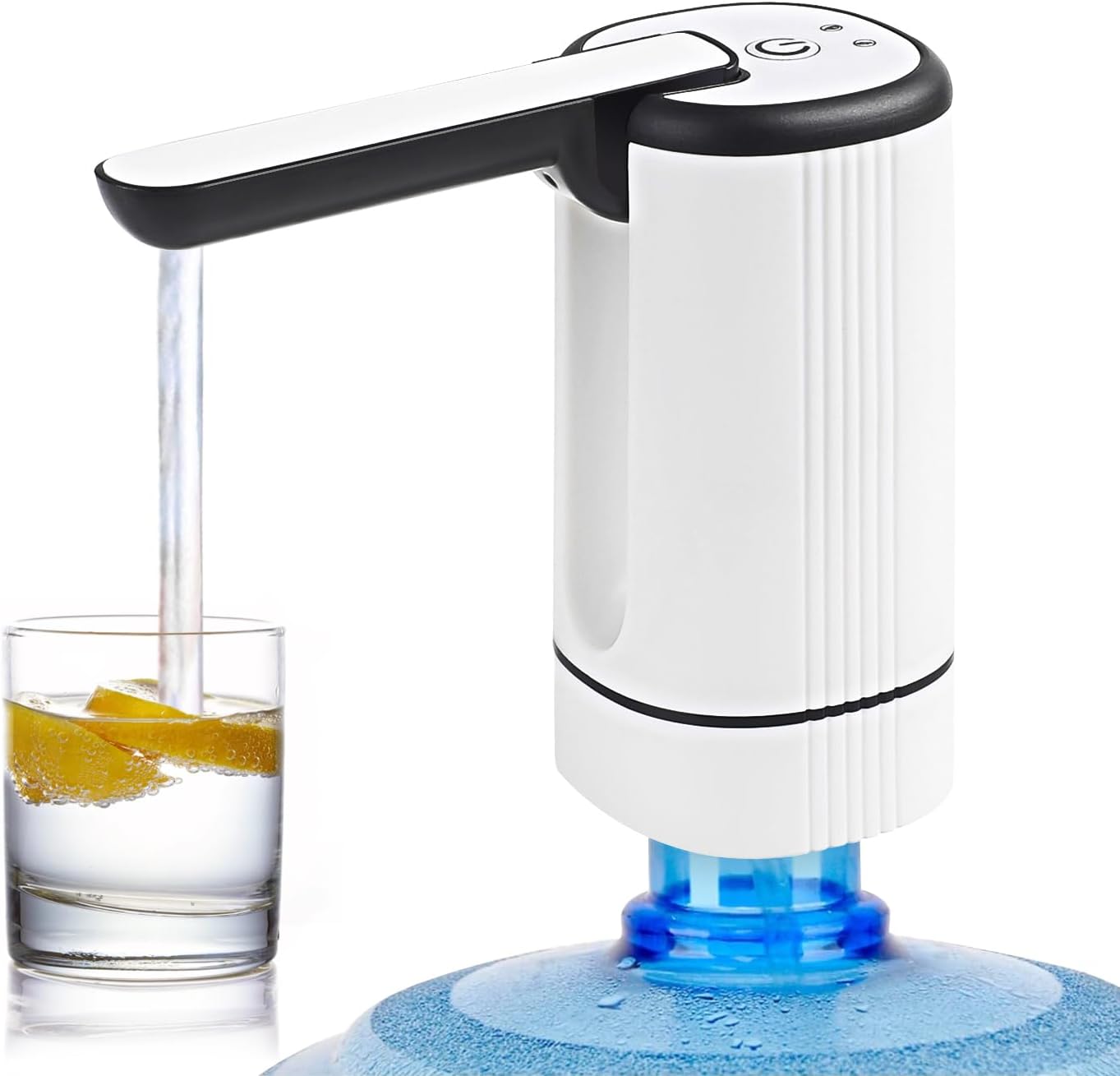 Dispensador de agua potable – Dispensador de enfriador de agua – Bomba de botella de agua portátil para acampar o familia y oficina