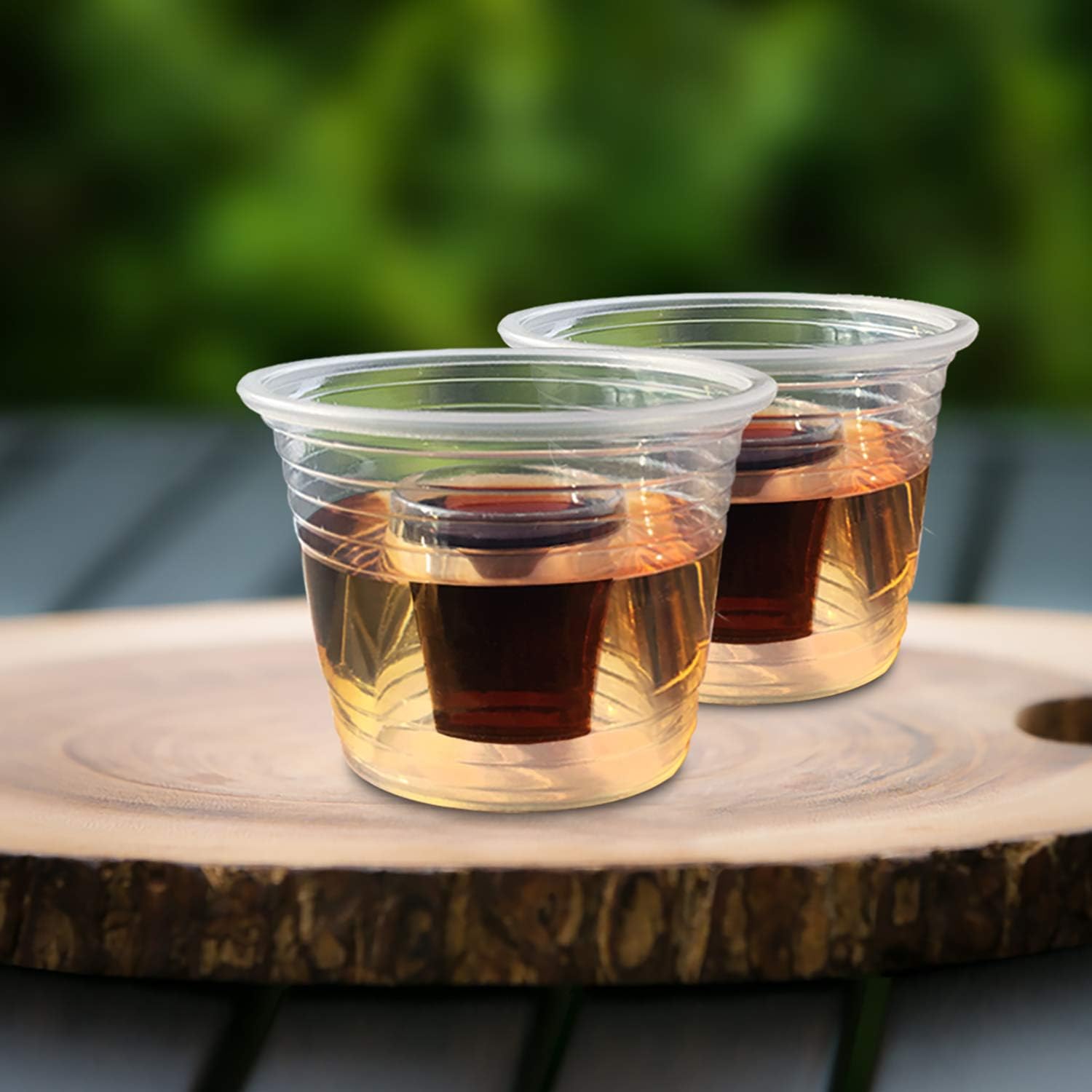 Party Essentials Jager Blaster – Vasos de plástico suave, 3 onzas, 100 unidades, transparentes