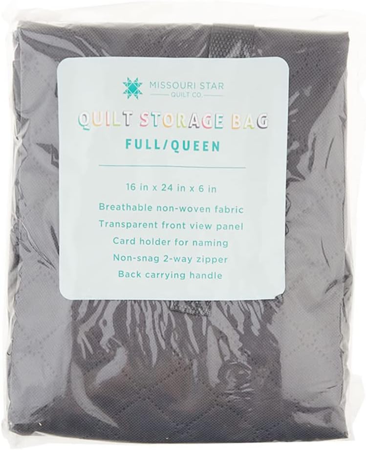Missouri Star – Bolsa de almacenamiento para mantas de tamaño Queen  Bolsas de almacenamiento plegables con ventana transparente con cremallera