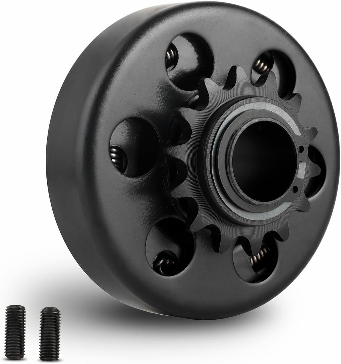 Embrague centrífugo Go Kart Embrague de 1 pulgada de diámetro de 14 dientes para cadena #4041420 compatible con Go Kart Mini Bike (1 pulgada de