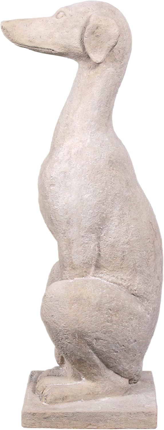 Design Toscano Estatua de perro centinela de galgos italiano Art Deco Whippet