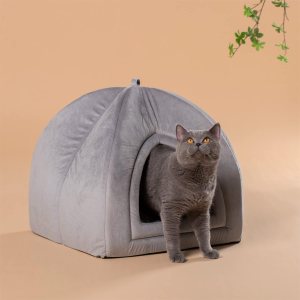KASENTEX Cama para gatos de interior, cama 2 en 1 para gatos y suministros para mascotas para gatitos y gatos pequeños o perros, cueva de animales, KASENTEX Cama para gatos de interior, cama 2 en 1 para gatos y suministros para mascotas para gatitos y gatos pequeños o perros, cueva de animales,