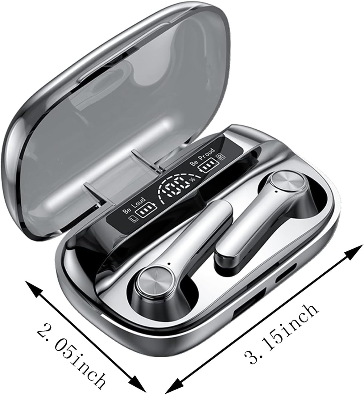 Wireless Earbuds Bluetooth Headphone Wireless Earbuds Bluetooth Headphones Sound Quality Wireless Charging Case Digital LED Intelligence Display
