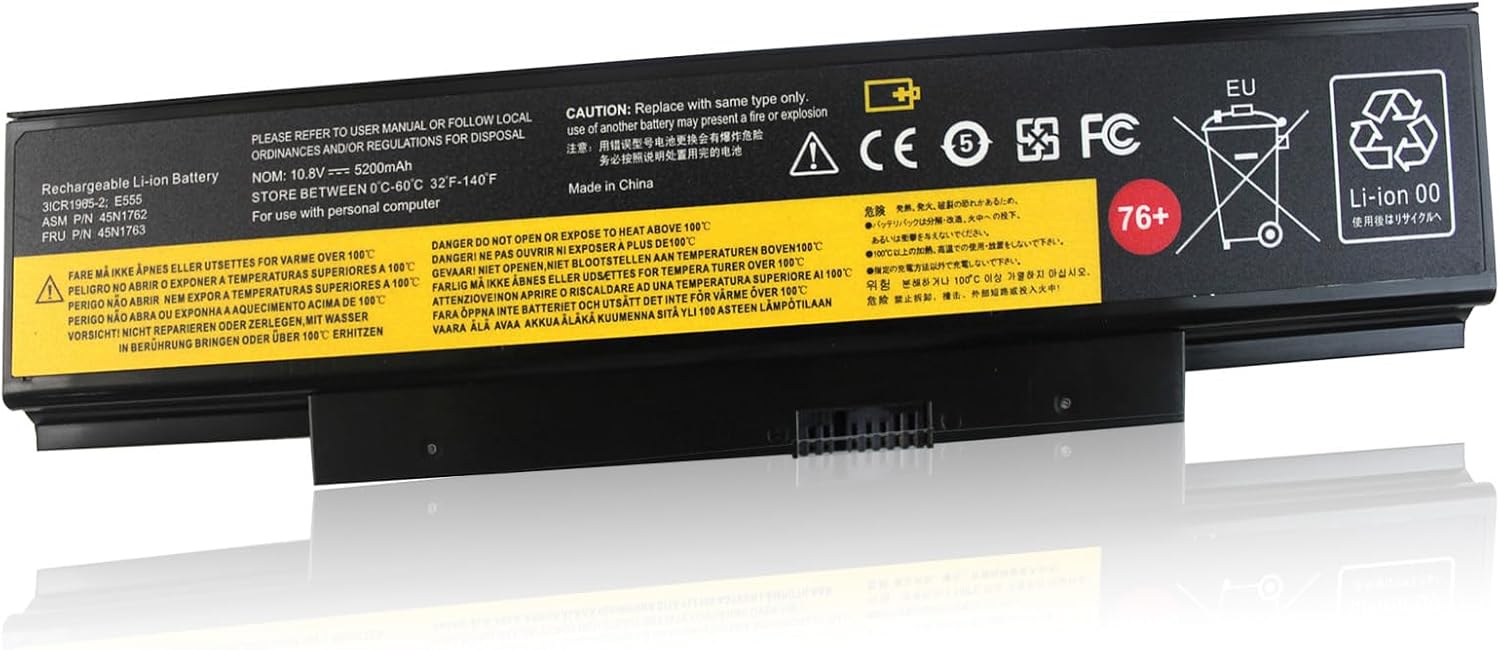 45N1758 45N1762 45N1763 Batería para Lenovo 76+ Batería ThinkPad Edge E550 E550C E555 E560 E565 Series 3INR1965-2 45R6758 45NYU63 45N15E9 45N17 59