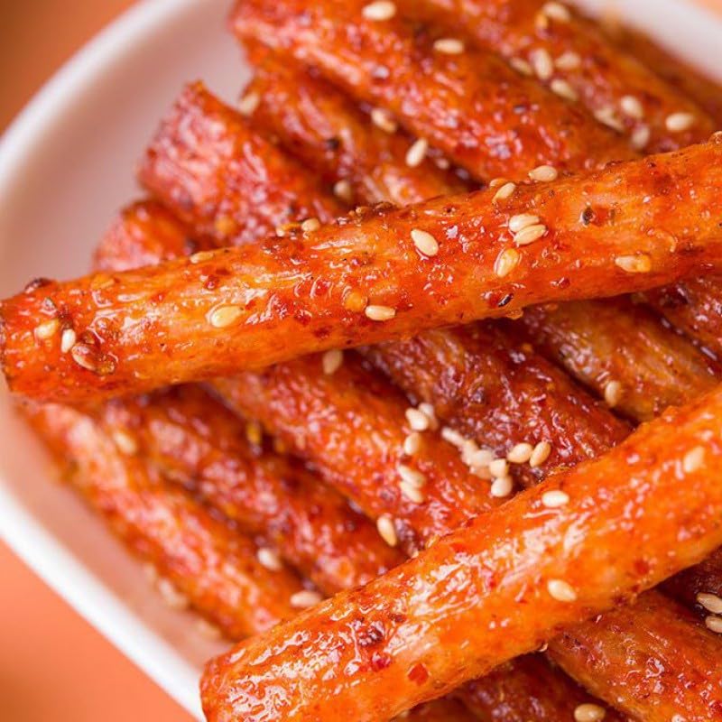 Spicy Strip – Pequeño gluten de Latiao, nostalgia de Latiao, sabor picante dulce, vegano, sabor picante y picante clásico instantáneo chino (palo de