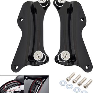Benlari Kit de accesorios de acoplamiento de 4 puntos negro brillante 2014-2024 compatible con Harley Davidson Touring Street Glide Road Glide Benlari Kit de accesorios de acoplamiento de 4 puntos negro brillante 2014-2024 compatible con Harley Davidson Touring Street Glide Road Glide