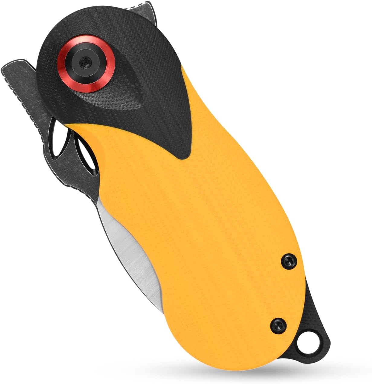 Sitivien ST159 – Cuchillo plegable, hoja de acero K110 con mango G10, cuchillo de herramienta EDC de la serie del zodiaco chino para acampar al aire