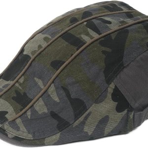 Sombrero plano al aire libre del conductor del algodón del Newsboy del camuflaje de los hombres Sombrero plano al aire libre del conductor del algodón del Newsboy del camuflaje de los hombres