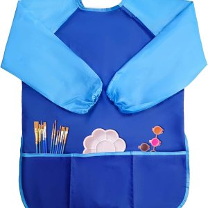 Delantales de pintura para niños, delantales de pintura de artista, manga larga, delantal de pintura para niños pequeños con 3 bolsillos, Delantales de pintura para niños, delantales de pintura de artista, manga larga, delantal de pintura para niños pequeños con 3 bolsillos,