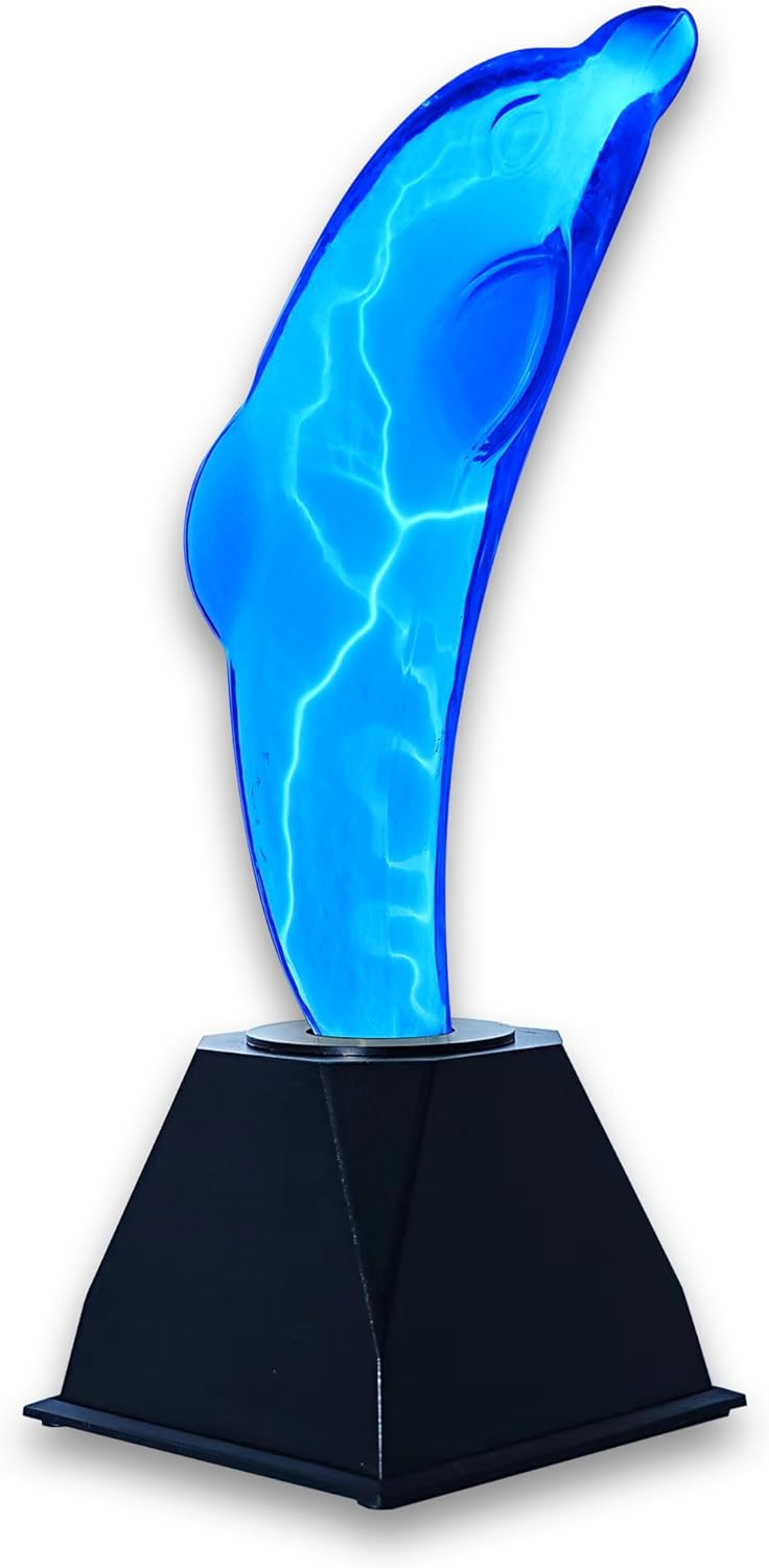 Lámpara de plasma Dolphin, disco de plasma, bola de plasma, globo de plasma, regalos de educación científica, disco de plasma, respuesta de voz y