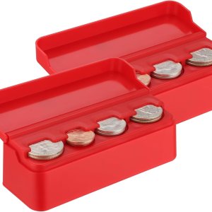 SINGARO Soporte para monedas para automóvil, organizador de cambio de monedas compatible con monedas de diferentes tamaños, soporte montado en el SINGARO Soporte para monedas para automóvil, organizador de cambio de monedas compatible con monedas de diferentes tamaños, soporte montado en el