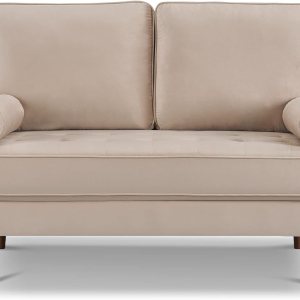 Reposabrazos cuadrado tapizado de 57.1 pulgadas, sofá de terciopelo contemporáneo, cojín de 2 plazas, certificado de espuma, materiales de Reposabrazos cuadrado tapizado de 57.1 pulgadas, sofá de terciopelo contemporáneo, cojín de 2 plazas, certificado de espuma, materiales de