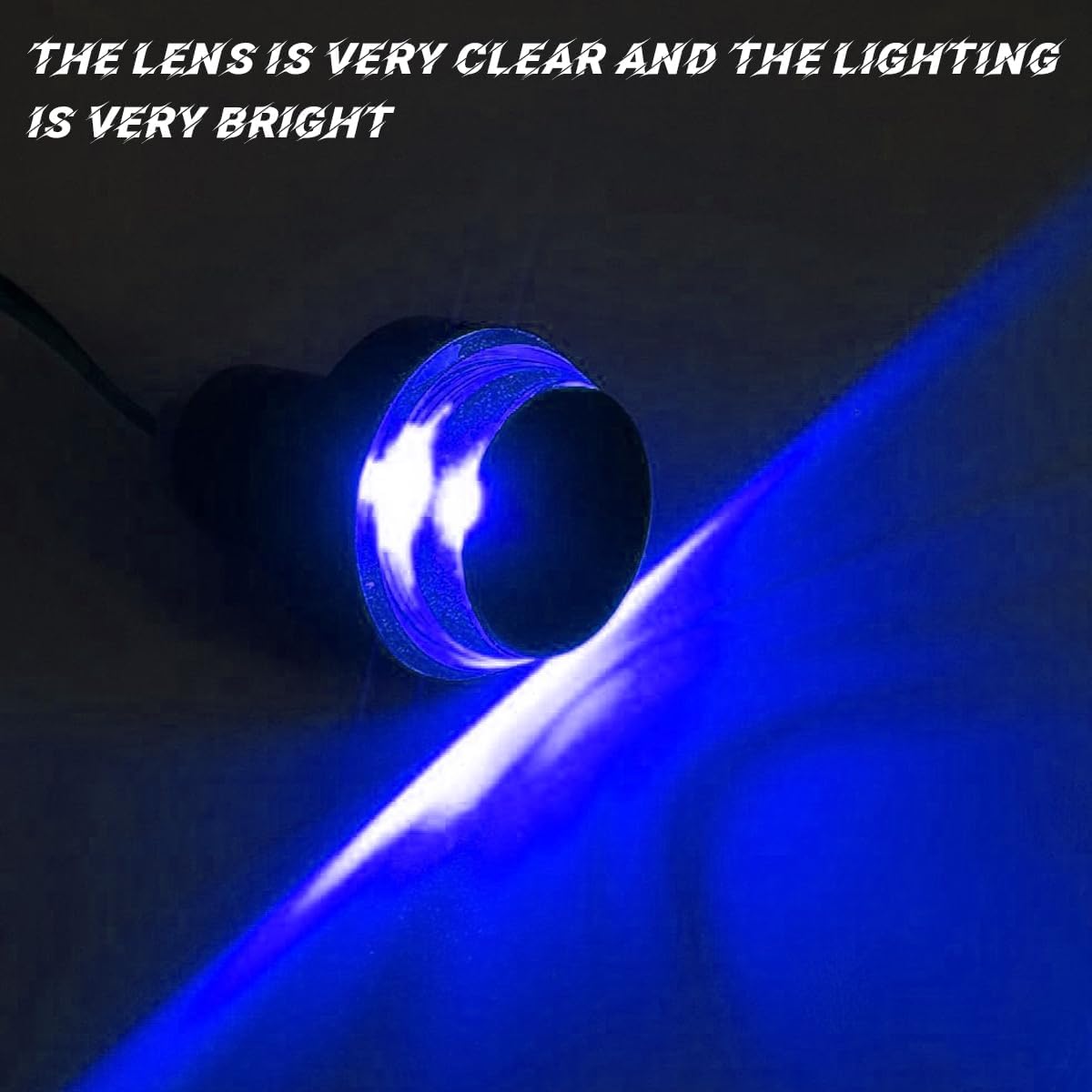 AICEL Luces LED para el extremo del manillar de motocicleta, luz indicadora de giro para manillar, 12 V, barra de mango de agarre, lámpara de