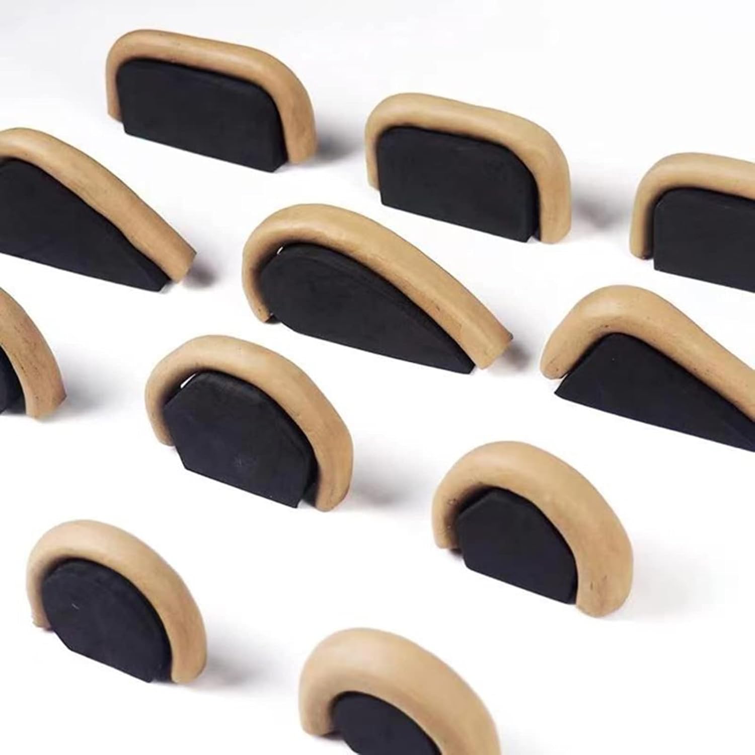 12 piezas de formas de mango de taza, moldes de mango de taza de cerámica para hacer arcilla, moldes de mango de taza de diferentes formas y tamaños