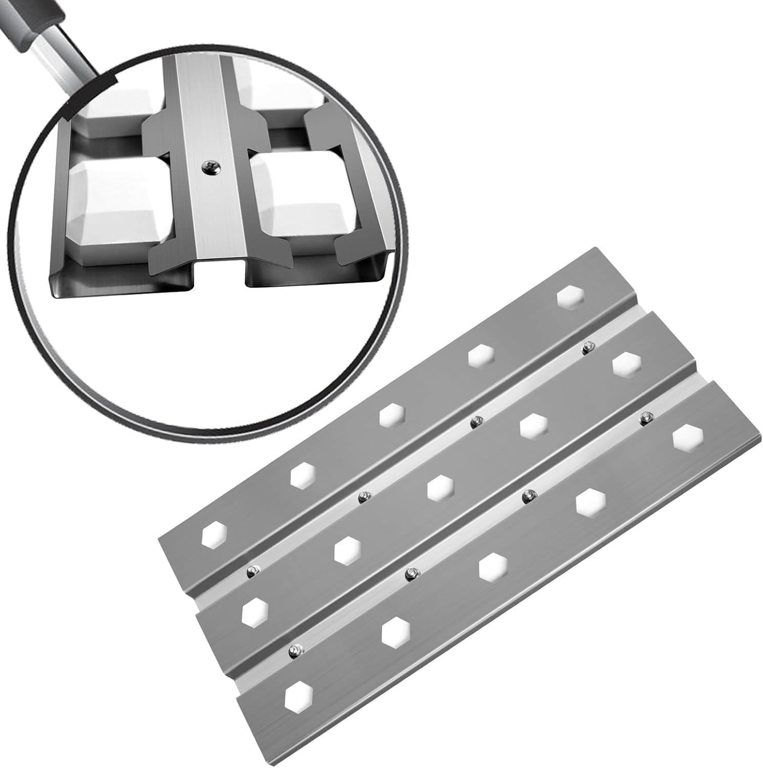 Folocy Placas de calor para parrilla, bandeja de briquetas para parrilla Coyote de 28 pulgadas CBRIQ28, 34 pulgadas CBRIQ34, C2BRIQ36 de 36