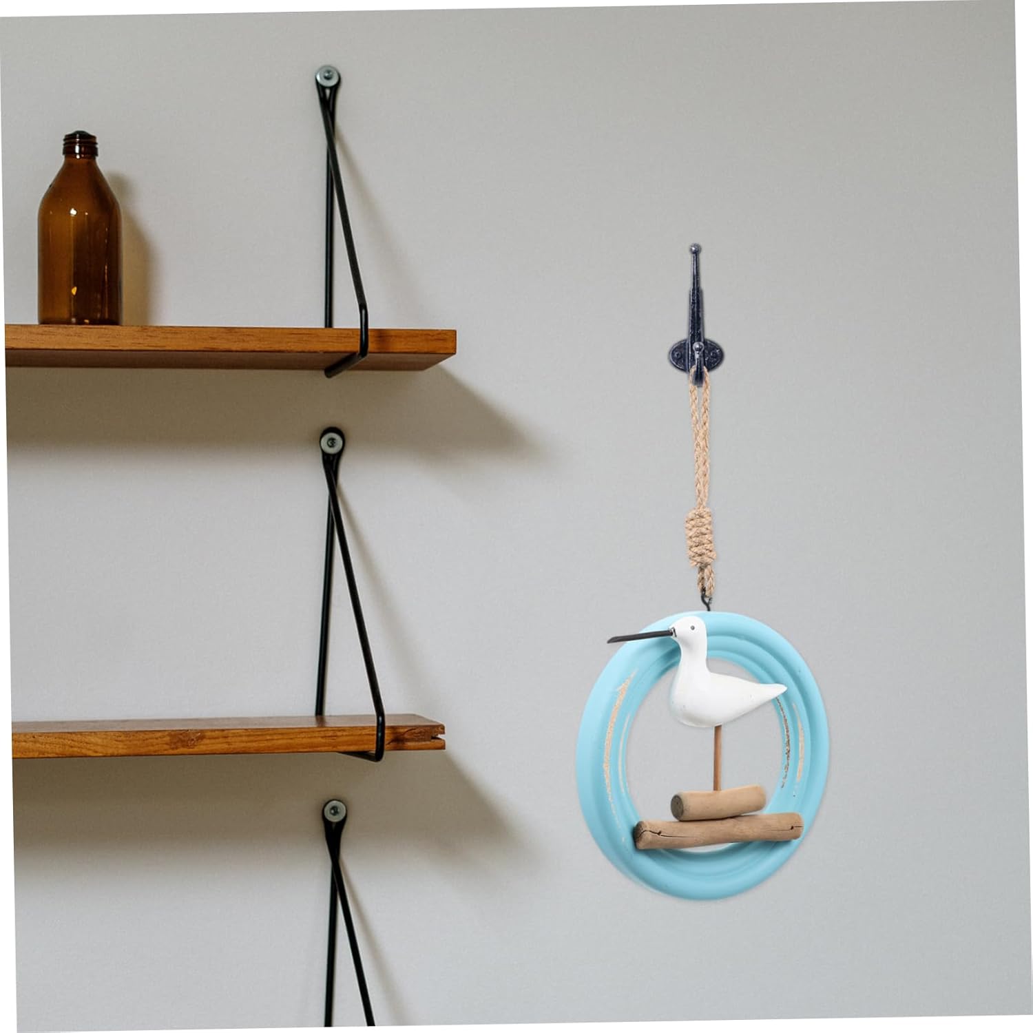 Abaodam 2pcs Seabird Pendant Home Décor Wall Sticker Decor Nautical Bird Wall Sculpture Hanging Seagull Wall Decor Coastal Wall Decorations Coastal
