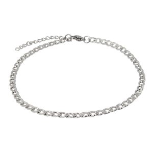 Baronyka Men’s Handcrafted Anklet, Wax Cord, Stainless Steel, Adjustable Length, Durable for Everyday Wear and Modern Look (Silver Chain) Baronyka Men’s Handcrafted Anklet, Wax Cord, Stainless Steel, Adjustable Length, Durable for Everyday Wear and Modern Look (Silver Chain)