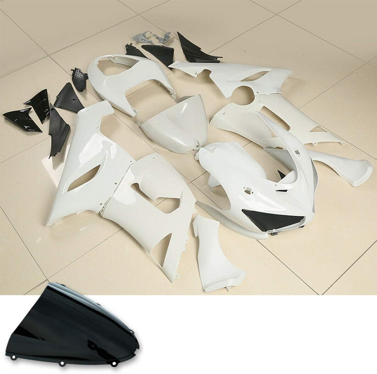 TCMT Conjunto de carenado ABS sin pintar para Kawasaki Ninja ZX6R ZX-6R ZX636 2005 2006