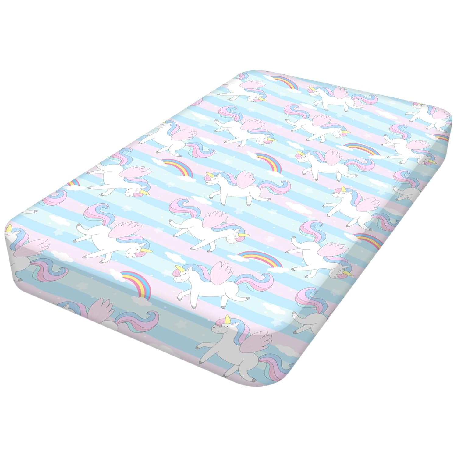 Funda para cambiador de pañales de bebé, 1 paquete de sábanas bajeras de alta calidad, 28 x 32 pulgadas, tamaño estándar, mezcla de algodón ultra