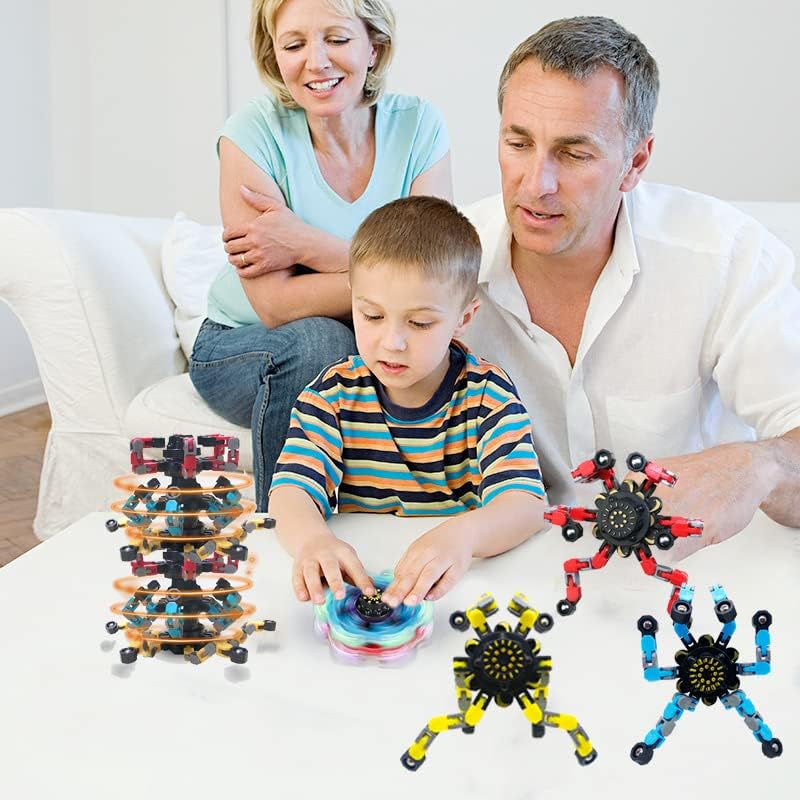 Paquete de 16 juguetes de giroscopio con punta de los dedos, juguetes sensoriales divertidos para la ansiedad, spinners de mano, giroscopio, para