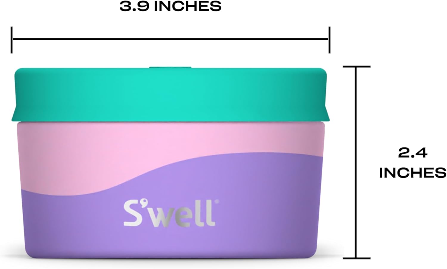 S’well Recipiente de acero inoxidable para alimentos de 10 onzas, color pastel Paradise de una sola pared, construcción duradera sin BPA