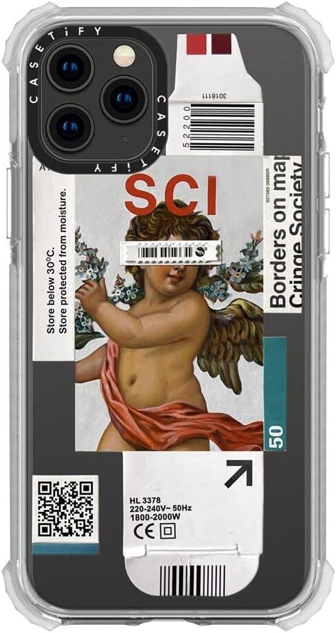 CASETiFY Funda Ultra Impact para iPhone 11 Pro protección contra caídas de 9.8 pies – Por debajo de 30 grados – Transparente