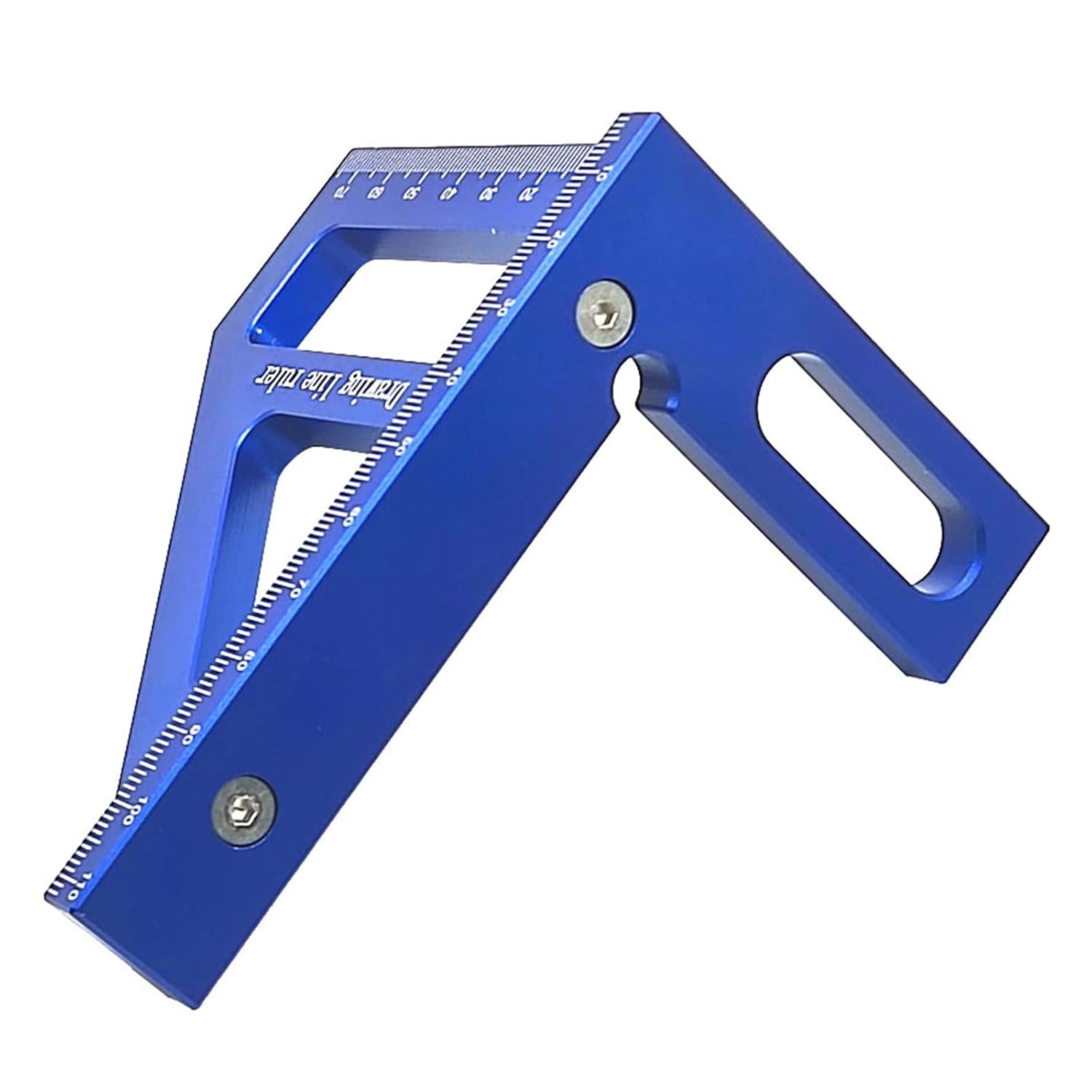 Regla de medición de ángulo múltiple, transportador cuadrado de carpintería de aleación de aluminio de 4590 grados, regla triangular para